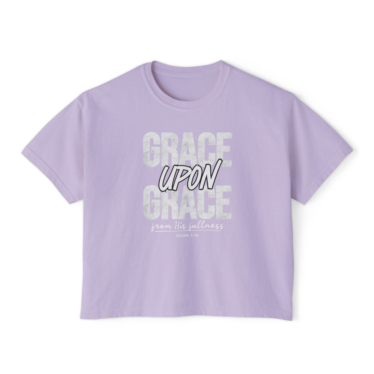 Grace Upon Grace Women's Boxy T-Shirt — Comfort Colors