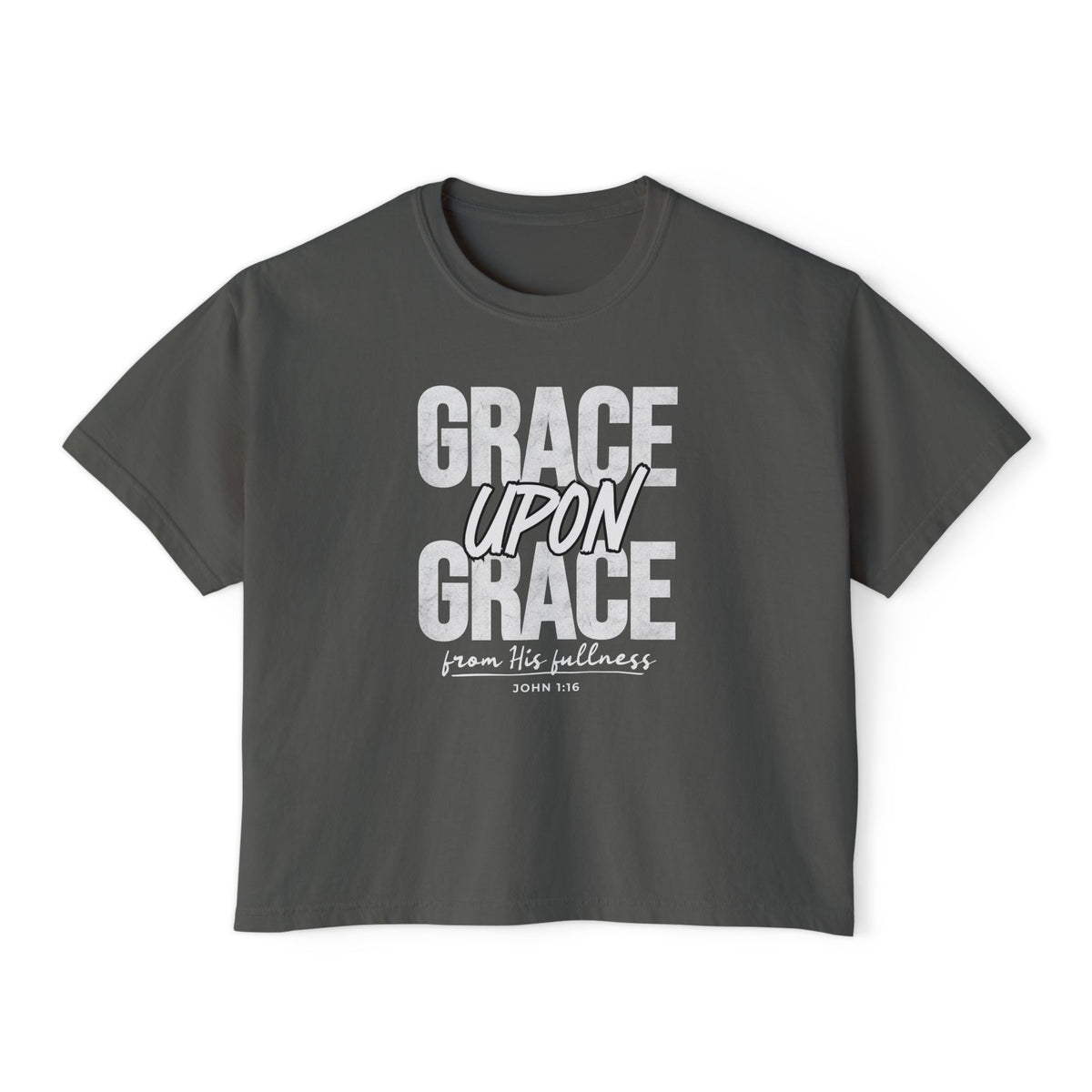 Grace Upon Grace Women's Boxy T-Shirt — Comfort Colors