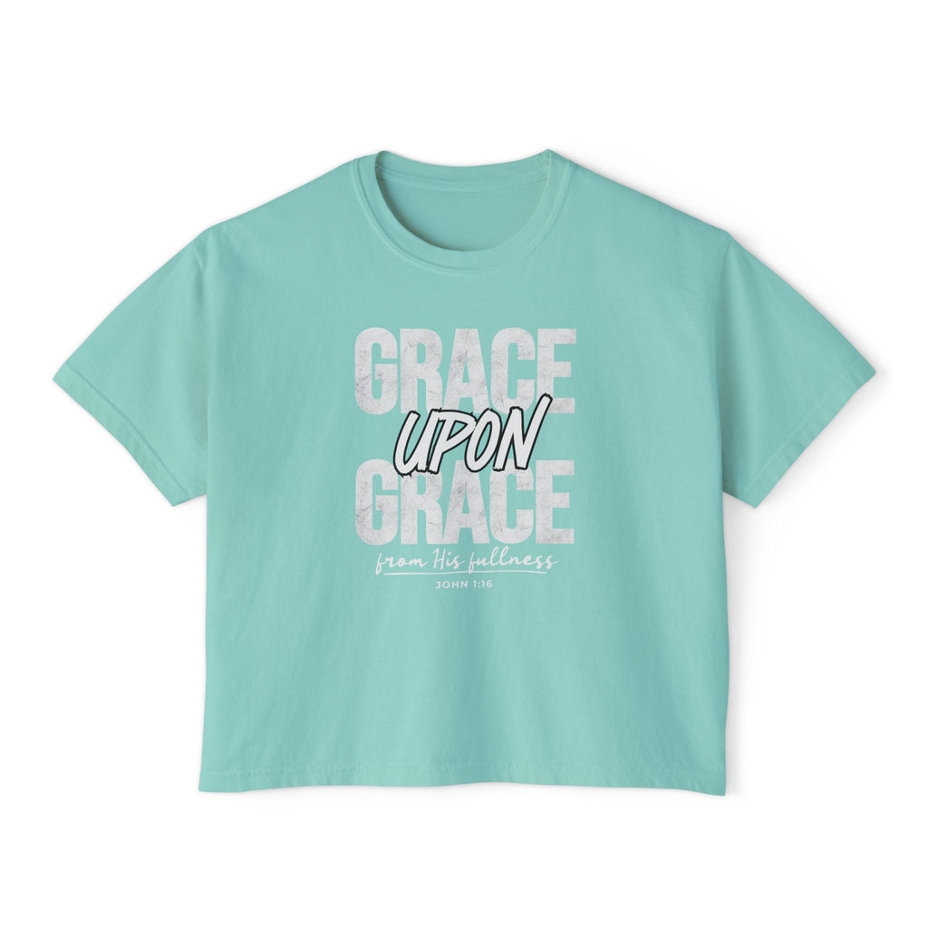 Grace Upon Grace Women's Boxy T-Shirt — Comfort Colors