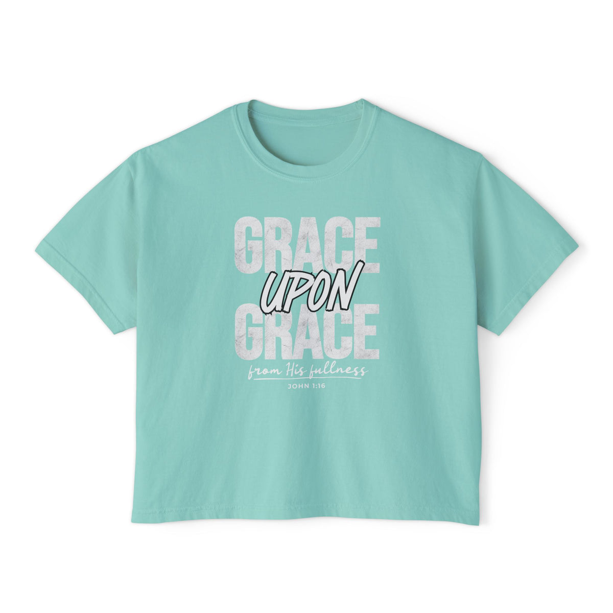 Grace Upon Grace Women's Boxy T-Shirt — Comfort Colors