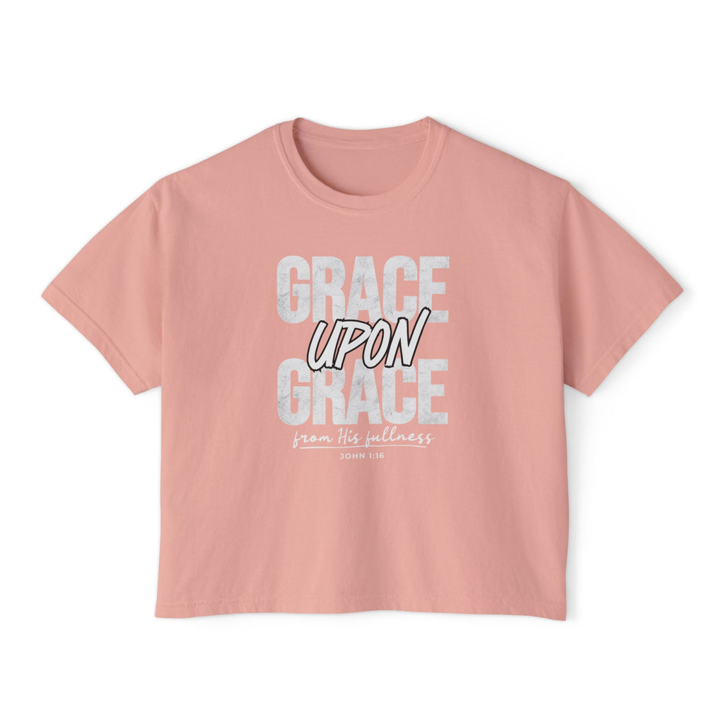 Grace Upon Grace Women's Boxy T-Shirt — Comfort Colors