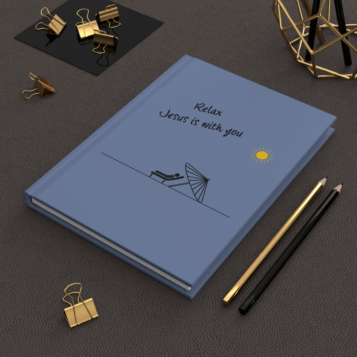 Relax — Jesus Is with You Hardcover Christian Journal