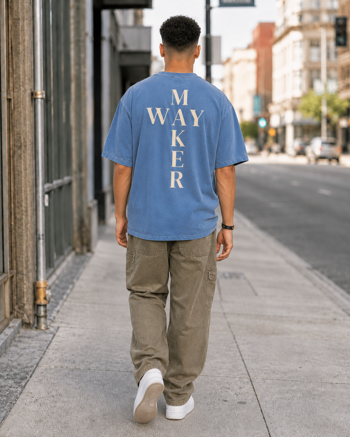 Isaiah 43:19 Waymaker — Oversized Faith Graphic T-Shirt