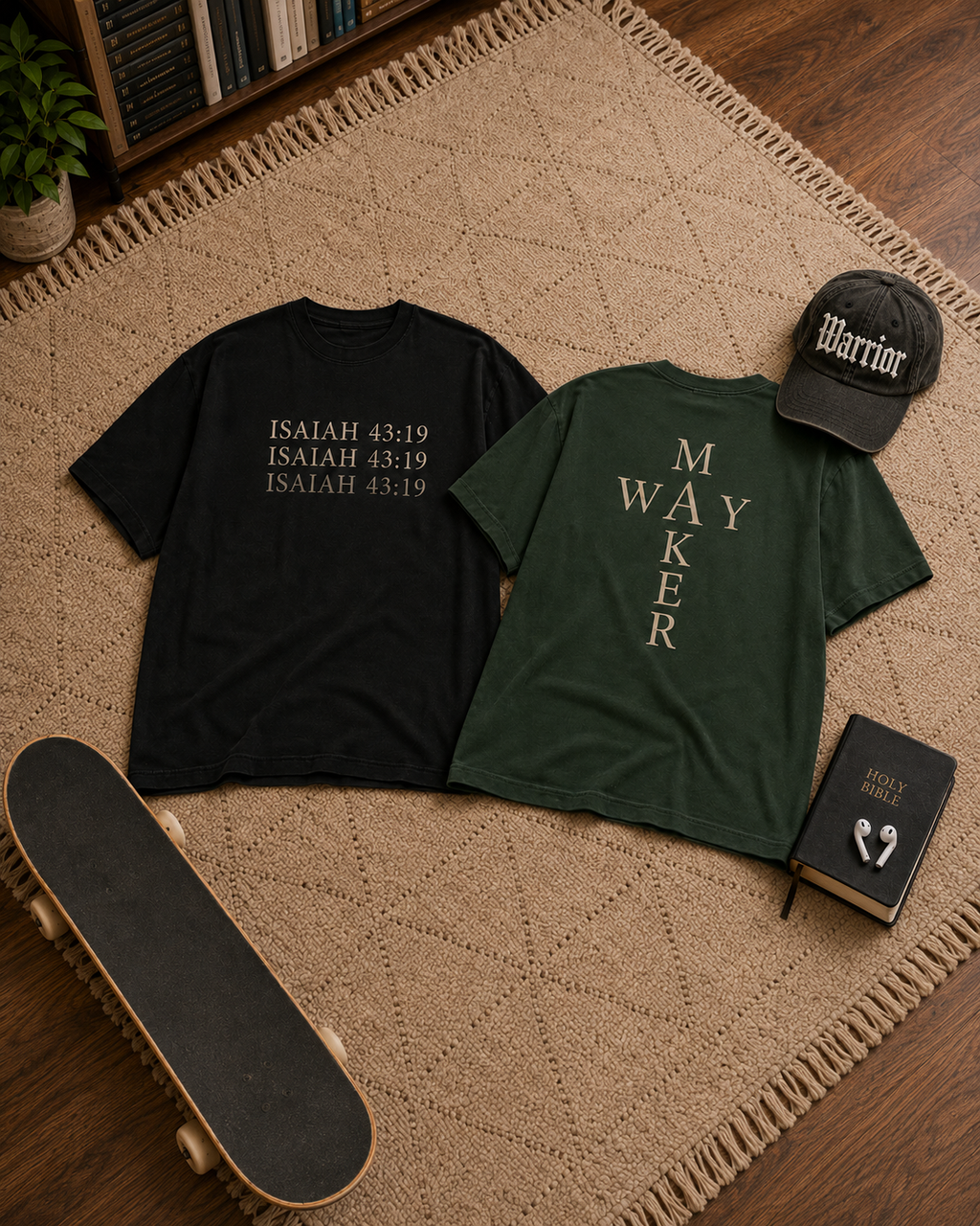 Isaiah 43:19 Waymaker — Oversized Faith Graphic T-Shirt