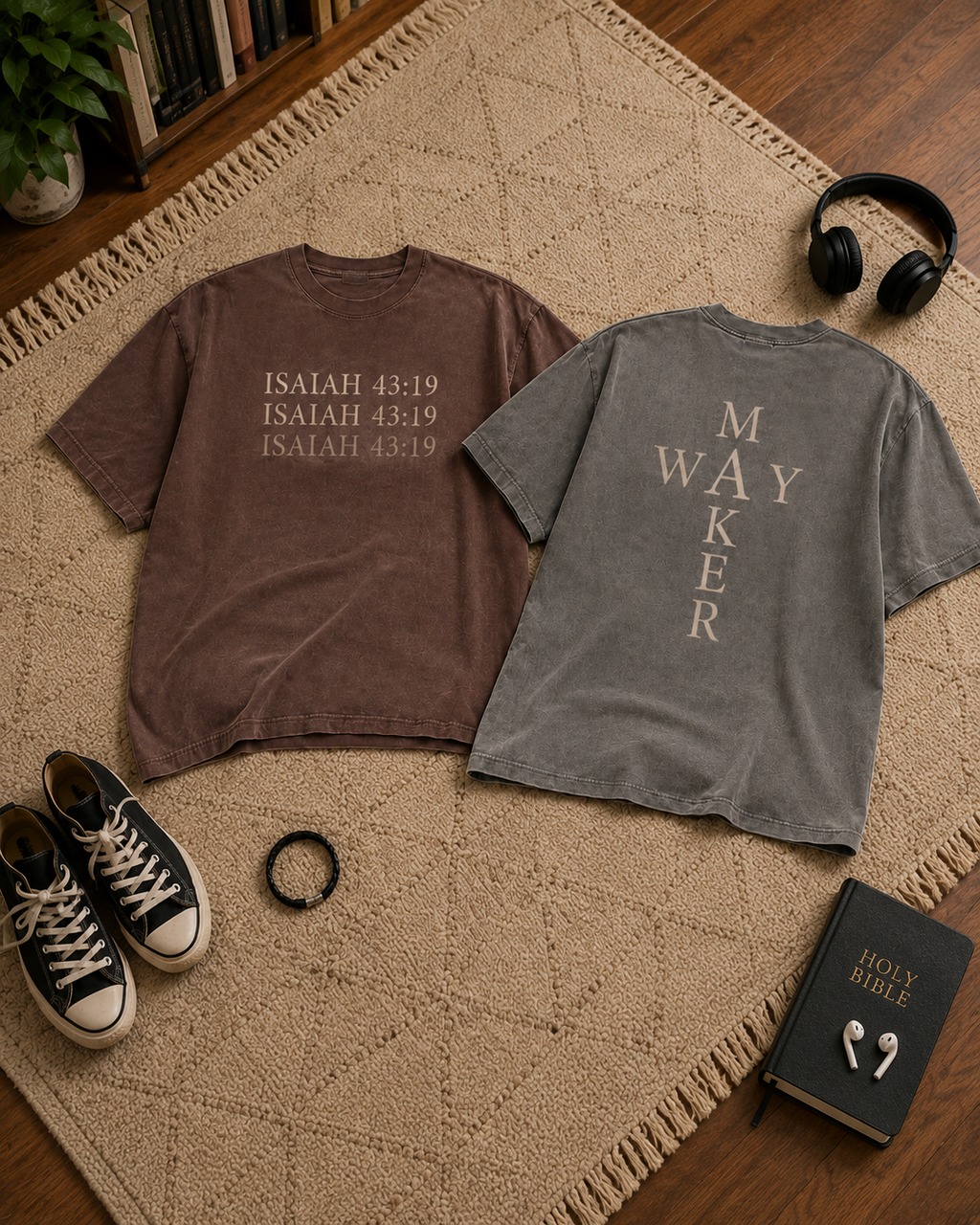 Isaiah 43:19 Waymaker — Oversized Faith Graphic T-Shirt