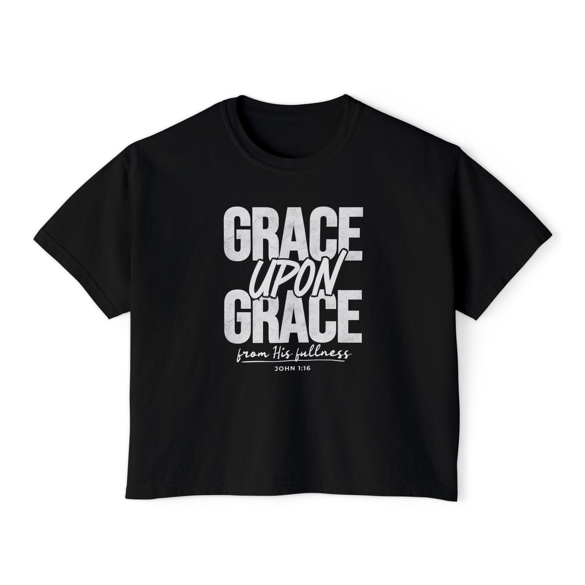 Grace Upon Grace Women's Boxy T-Shirt — Comfort Colors